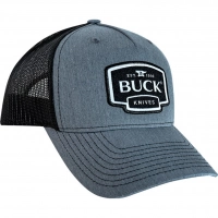 Бейсболка Buck Gray Logo Patch Cap, серо-черная купить в Туле