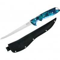 Филейный нож Buck 035 Abyss Fillet Knife Kryptek Neptune Camo 0035CMS34, сталь 420HC, рукоять пластик купить в Туле