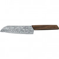 Кухонный нож Victorinox SANTOKU Limited, сталь дамаск, 17 см, рукоять орех, подарочная упаковка купить в Туле