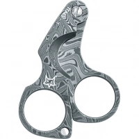 Нож для сигар Fox Damascus Figaro Cigar Cutter, сталь дамаск, рукоять дамаск купить в Туле