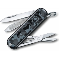 Нож перочинный Victorinox  Classic, сталь X55CrMo14, рукоять Cellidor®, синий камуфляж купить в Туле