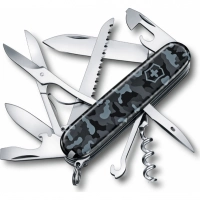 Нож перочинный Victorinox Huntsman 1.3713.942,91 мм, 15 функций, морской камуфляж купить в Туле