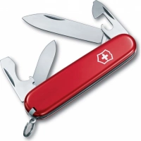 Нож перочинный Victorinox Recruit, сталь X55CrMo14, рукоять Cellidor®, красный купить в Туле