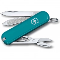 Нож Victorinox Classic SD Colors, Mountain Lake (0.6223.23G) бирюзовый, 7 функций 58мм купить в Туле