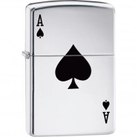 Зажигалка ZIPPO Armor™  Туз с покрытием High Polish Chrome купить в Туле